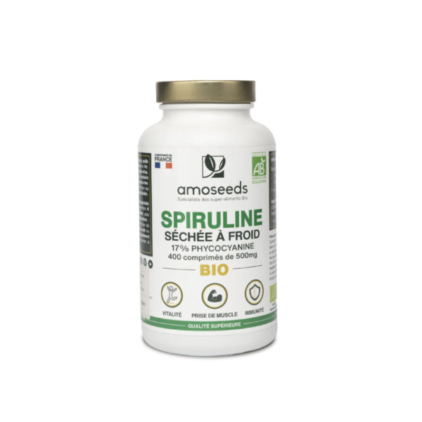 Amoseeds Spiruline Séchée à Froid – Bio