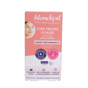 BLONDÉPIL CIRE FROIDE VISAGE 40 BANDES MAXI FORMAT